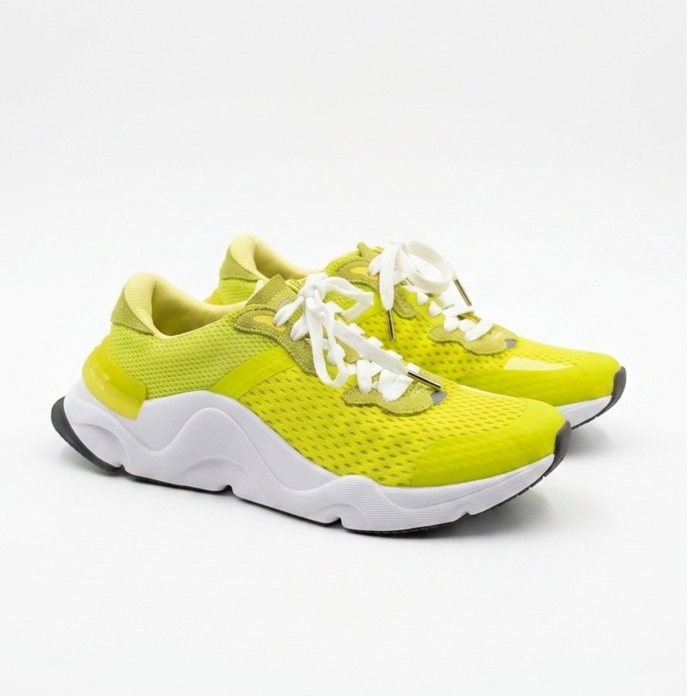 Sorel Kinetic RNEGD Lace Sneakers Neon Acid Green Mesh NL4145-304 Womens 10‎